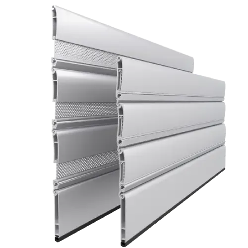 Lama microperforada PM-45 con sistema de autocierre y alta ventilación