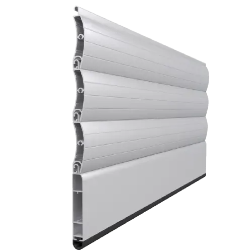 Lama PS-53 extrusionada para puertas enrollables resistentes