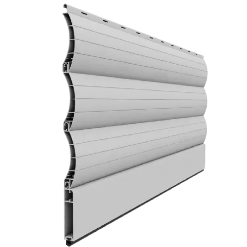 Lama de PVC P-55 extrusionado para persianas con ventilación y protección solar