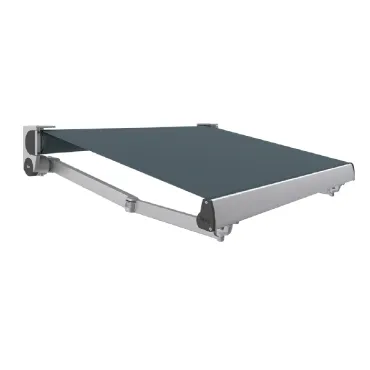 Toldo extensible Aura con brazos articulados y diseño compacto para fachadas pequeñas