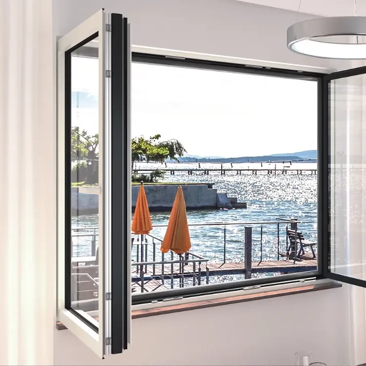 Ventana de diseño de hoja oculta instalada con vistas panorámicas en Zaragoza