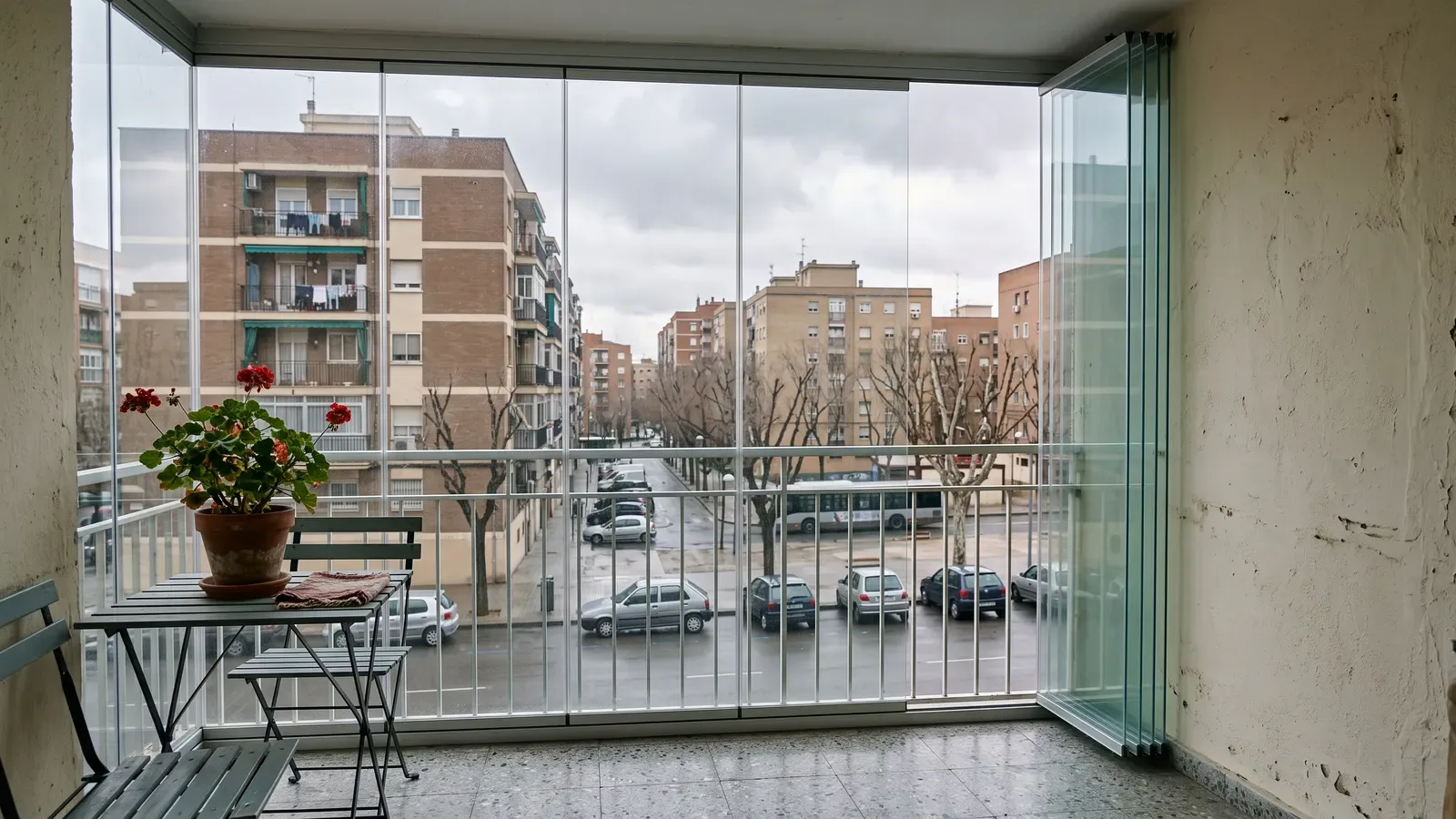 Qué tener en cuenta para cerrar la terraza con cristal en Zaragoza