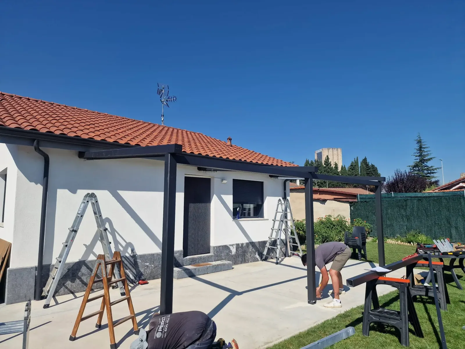Pérgola tensada Fulvia en Vivienda unifamiliar, Zaragoza — foto 10