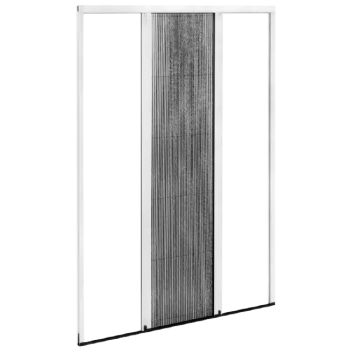 Mosquitera Plisada 27 Reversible, apertura bilateral y guía inferior de solo 7 mm, ideal para puertas con mucho uso Mosquitera plisada reversible con apertura a ambos lados y guía inferior reducida