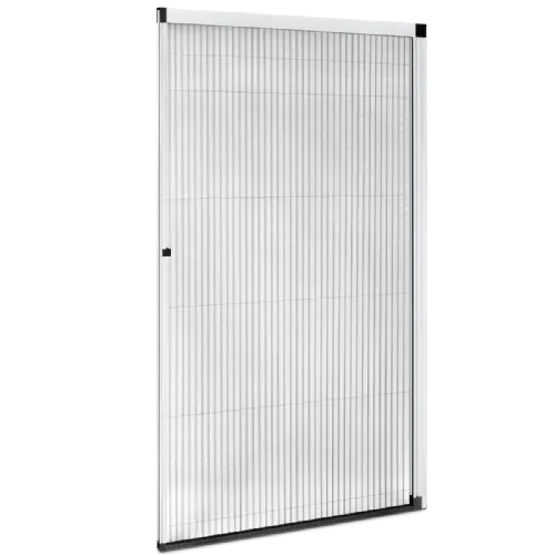 Mosquitera Plisada Eco, resistente y versátil, con posibilidad de recorte en altura para adaptarse a todo tipo de huecos Mosquitera plisada Eco ideal para terrazas y jardines, recortable hasta 30 cm